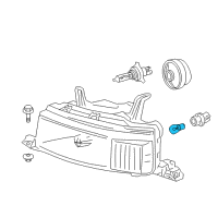 OEM 2005 Scion xB Park Lamp Bulb Diagram - 90981-12024