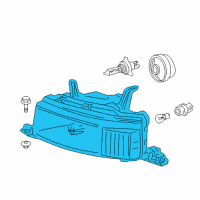 OEM 2006 Scion xB Composite Headlamp Diagram - 81130-52440