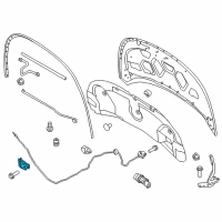 OEM 2017 Ford Police Interceptor Utility Latch Diagram - BB5Z-16700-A