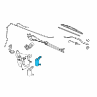 OEM 2005 Chevrolet Uplander Rear Washer Pump Diagram - 12335842