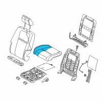 OEM 2010 Dodge Journey Seat Cushion Foam Diagram - 68065781AA