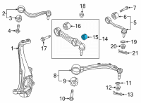 OEM Hyundai Genesis Bush-Front Lower Arm"S" Diagram - 54552-B1000