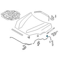 OEM 2020 Toyota GR Supra Lift Cylinder Ball Stud Diagram - 90118-WA339