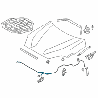 OEM 2022 Toyota GR Supra Release Cable Diagram - 53630-WAA01