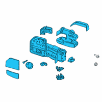 OEM 2019 Ford F-150 Mirror Assembly Diagram - HC3Z-17682-MA