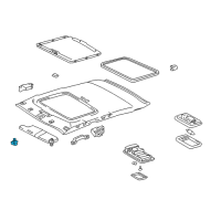 OEM 2001 Toyota Corolla Sunvisor Holder Diagram - 74348-AC010-B5