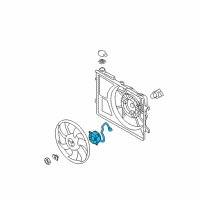 OEM 2014 Hyundai Elantra Coupe Motor-Radiator Cooling Fan Diagram - 25386-A6100