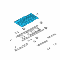 OEM 2005 Dodge Grand Caravan Pan-Floor Diagram - 5019510AD