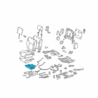 OEM 2011 Lexus LX570 Heater Assembly, Seat Diagram - 87510-60360