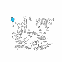 OEM 2019 Lexus LX570 Heater Assembly, Seat Diagram - 87510-60570