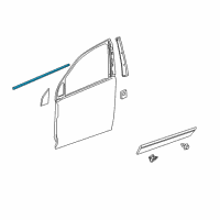 OEM 2012 Chevrolet Captiva Sport Belt Weatherstrip Diagram - 95460118