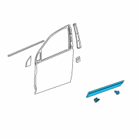 OEM Saturn Vue Side Molding Diagram - 19179808