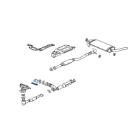 OEM Saturn Shield Asm-Exhaust Manifold Upper Heat Diagram - 13105118