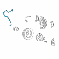 OEM 2001 Ford F-350 Super Duty Brake Hose Diagram - F81Z-2078-GA