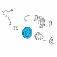 OEM 2000 Ford Excursion Front Hub Diagram - F81Z-1125-DA