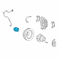 OEM 2000 Ford F-350 Super Duty Lock Assembly Diagram - 1C3Z-3B396-CB