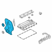 OEM Ford Front Cover Diagram - BK3Z-6019-A