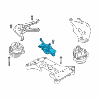 OEM 2020 BMW 540i Gearbox Mount Diagram - 22-32-6-862-577