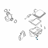 OEM 2001 Ford Mustang Lower Tray Insulator Diagram - F5ZZ-9P686-AA