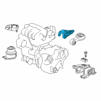 OEM 2017 Honda Fit Bracket, Torque Rod (CVT) Diagram - 50690-T5R-003