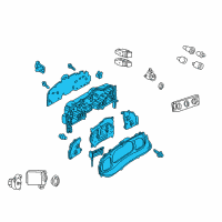 OEM Ford Explorer Sport Trac Cluster Assembly Diagram - 1L2Z-10849-NA