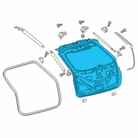 OEM 2017 Lincoln MKX Lift Gate Diagram - KA1Z-5840010-A