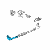 OEM 1996 Acura Integra Pipe A, Exhaust Diagram - 18210-ST7-A41