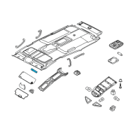 OEM Nissan Titan Bulb - Vanity Mirror Diagram - 96415-9GE0A