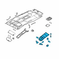 OEM 2011 Nissan Armada Lamp Assembly Map Diagram - 26430-ZQ82A