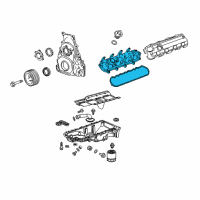 OEM Chevrolet Corvette Valve Cover Diagram - 12659676