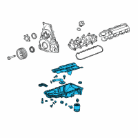 OEM 2016 Chevrolet Corvette Oil Pan Diagram - 12696686