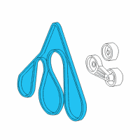 OEM 2005 Ford Excursion Serpentine Belt Diagram - F7UZ-8620-FA