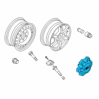 OEM Ford Ranger Wheel Cap Diagram - AB3Z-1130-D