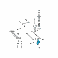 OEM 2009 Toyota Avalon Knuckle Diagram - 42305-06100