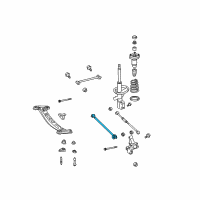 OEM Lexus Rear Suspension Control Arm Assembly, No.1 Diagram - 48710-33070
