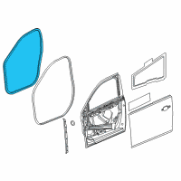 OEM Chevrolet Malibu Weatherstrip On Body Diagram - 25911998