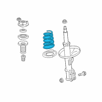 OEM Toyota Avalon Spring Diagram - 48132-07030