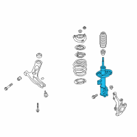 OEM 2015 Hyundai Veloster Strut Assembly, Front, Left Diagram - 54651-2V151