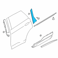 OEM 2021 Ford Edge Rear Applique Diagram - FT4Z-58255A35-G