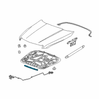 OEM 2015 Cadillac ATS Front Weatherstrip Diagram - 22847058