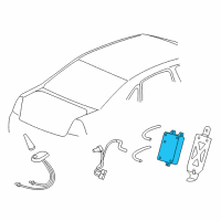 OEM 2011 Chevrolet Impala Module Diagram - 22868225