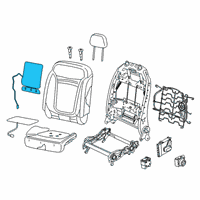 OEM 2018 Jeep Renegade Pad-Seat Back Diagram - 68284405AA