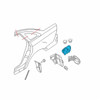 OEM 2009 Mercury Sable Filler Pocket Diagram - 8G1Z-5427936-A