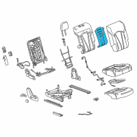 OEM Buick Seat Back Heater Diagram - 23499832