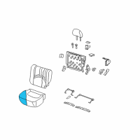 OEM Mercury Mariner Seat Cushion Pad Diagram - BL8Z-7863841-A