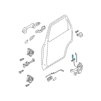 OEM Mercury Mariner Lock Rod Diagram - 8L8Z-7826460-A