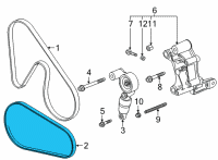 OEM 2021 Chevrolet Corvette AC Belt Diagram - 12660187