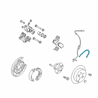 OEM 2014 Kia Cadenza Rear Wheel Hose Right Diagram - 587383R000