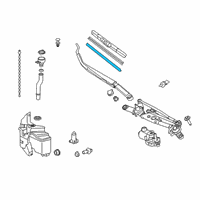 OEM 2019 Toyota Corolla Blade Assembly Refill Diagram - 85214-08050