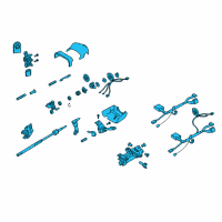 OEM 2003 Chevrolet SSR Column Asm, Steering (Service) Diagram - 26100704